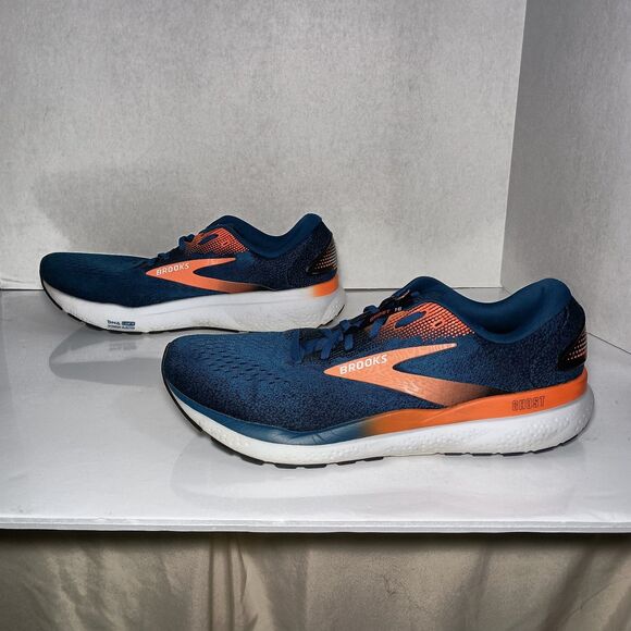 Brooks Ghost 16 Bonnie Blue Opal Orange Running Shoes Mens  display picture 3